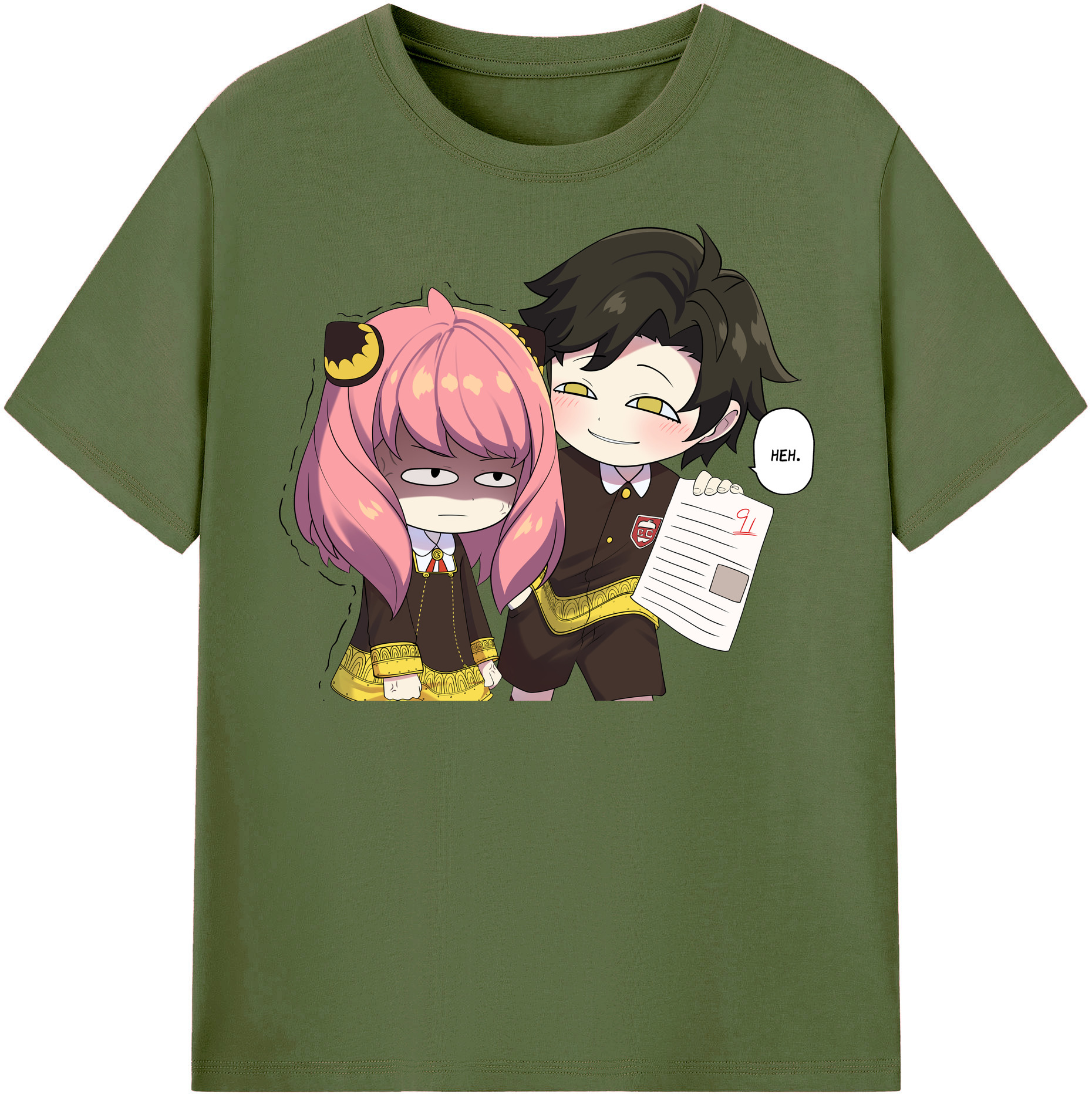 （画像用） SPY×FAMILY间谍家家酒 綿100％半袖Tシャツ（フロントプリント）